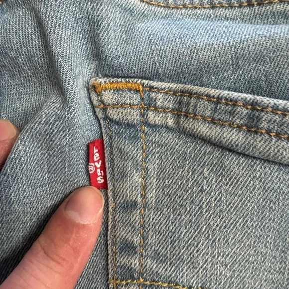 Levis 514 Men's Medium Wash 32x32 Blue Jeans Classic Straight Stretch Denim - Picture 8 of 8